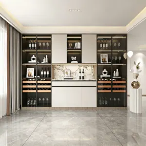 Custom Luxury Aluminum Sideboard, All-Aluminum Kitchen Buffet Cabinet