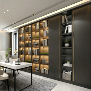 Custom Aluminum Wine Cabinet, Wall-mounted Swing Glass Door Storage Cabinet, Full Aluminum Furniture Factory