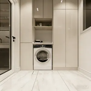 Modern Aluminum Alloy Storage Cabinet, Laundry Cabinet for Balcony, Combined Organizer, Shoe Cabinet & Bay Window Storage Unit