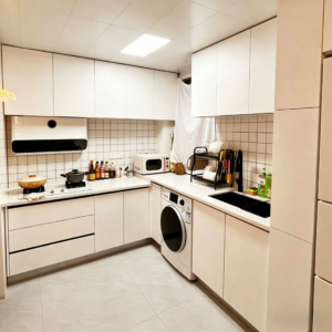 Mildew-proof & Antibacterial Welded Aluminum Cabinet, Eco-friendly Waterproof Aluminum Alloy Kitchen Cabinet Customization