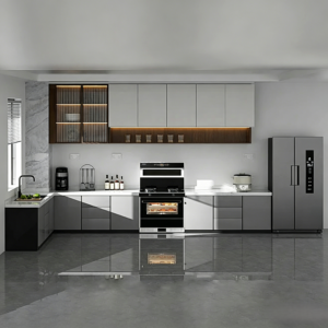 Waterproof & Antibacterial Aluminum Kitchen Cabinets | Custom Built-In Kitchen Solutions